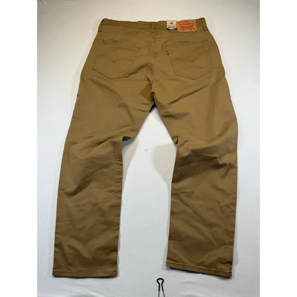 Levi’s 541 Athletic Taper Khaki Pants 34x30 Stretch Water Less New With Tags